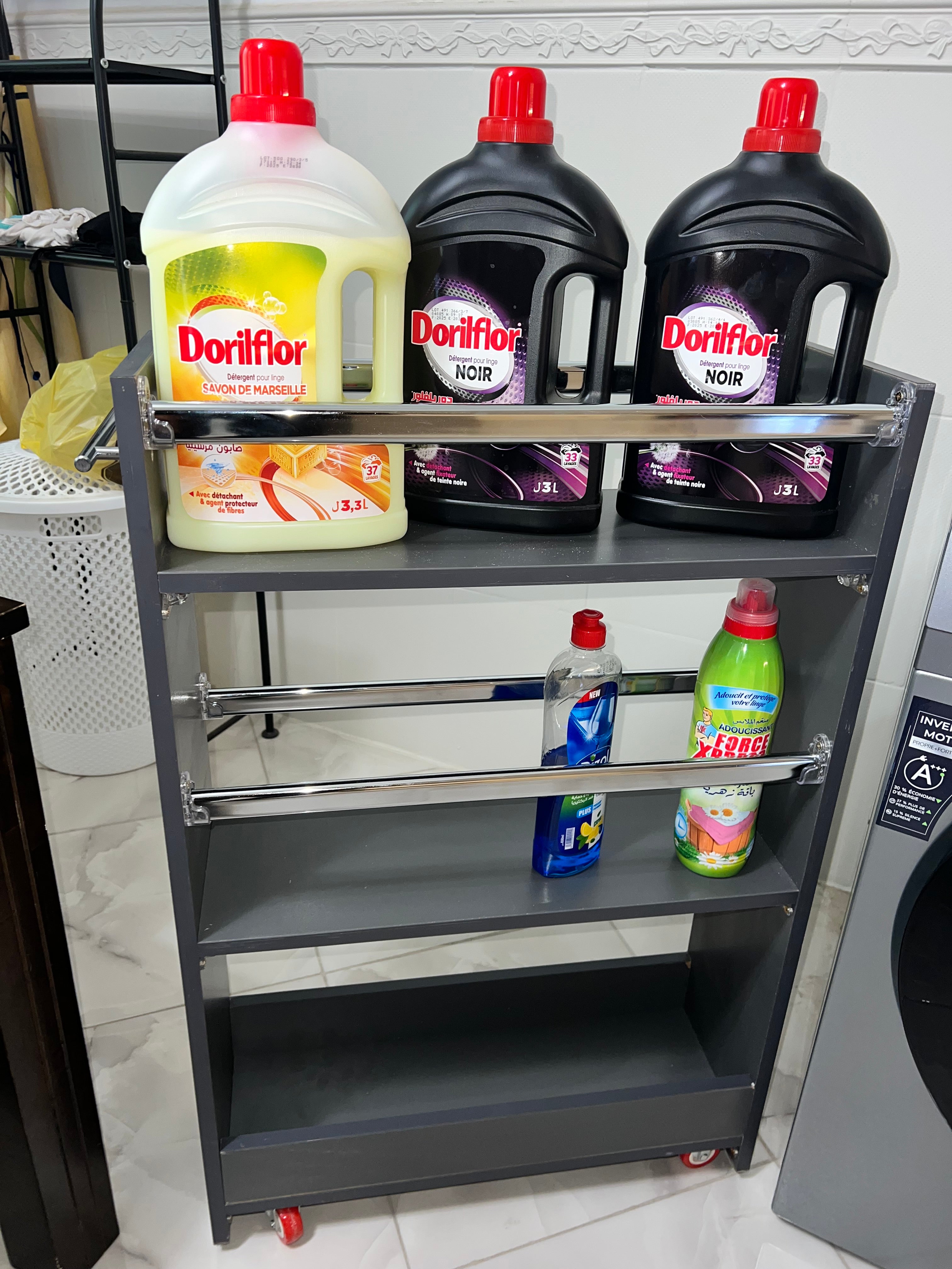 Colonne Organisation Cuisine (4)Etages🔥 ✅135×60×20 رف مطبخ