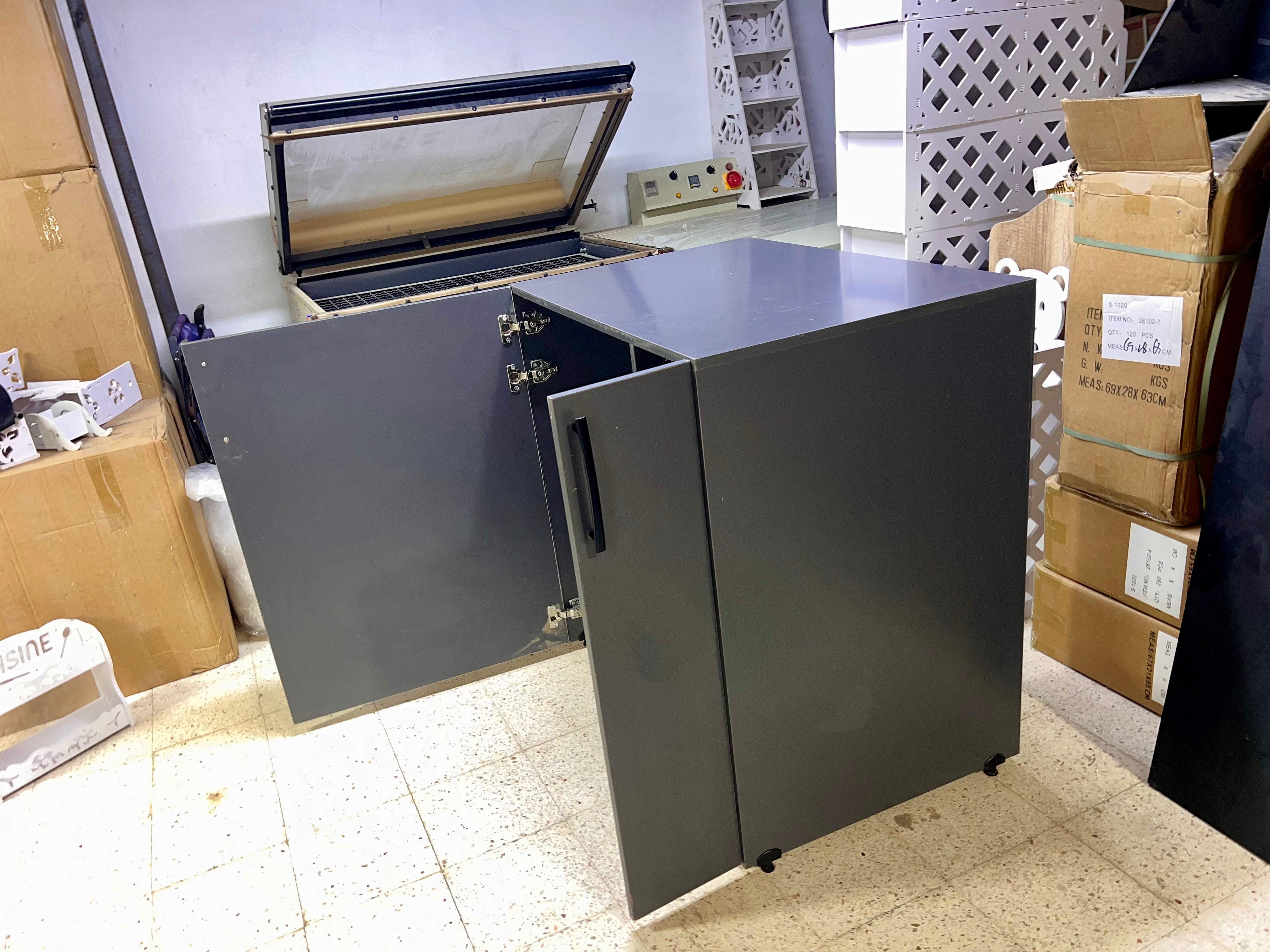 غطاء آلة الغسيل🔥Meuble Machine à laver Solide WashSpace 2✅+Porte 90x60x90cm