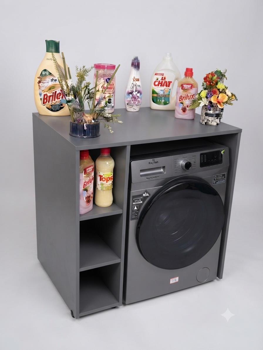 Meuble Rangement Machine WashSpace🔥✅رف احترافي لغسالة الملابس