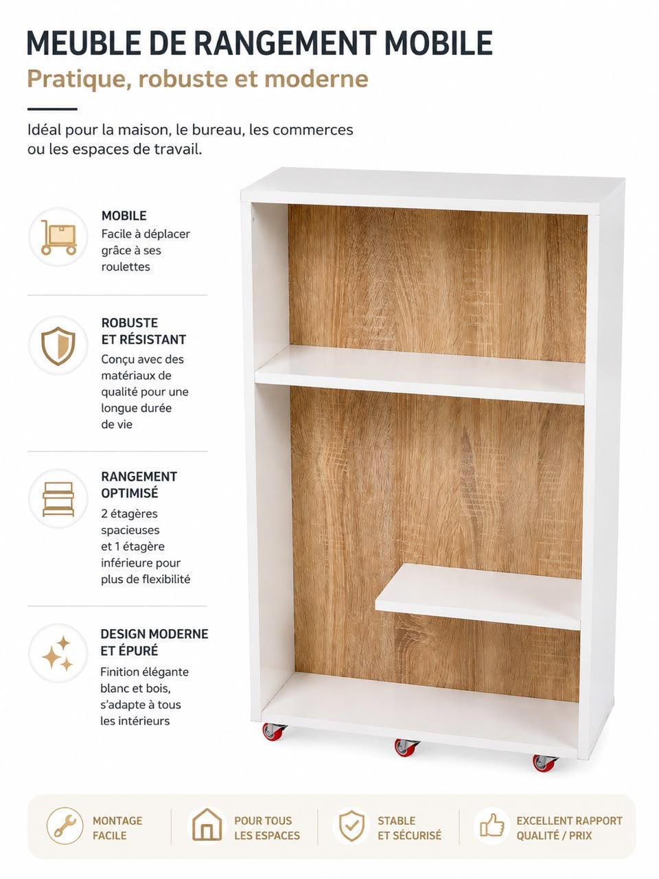 ✅🔥MINI WC RANGEMENT INTELLIGENT 80x50x18cm🔥✅