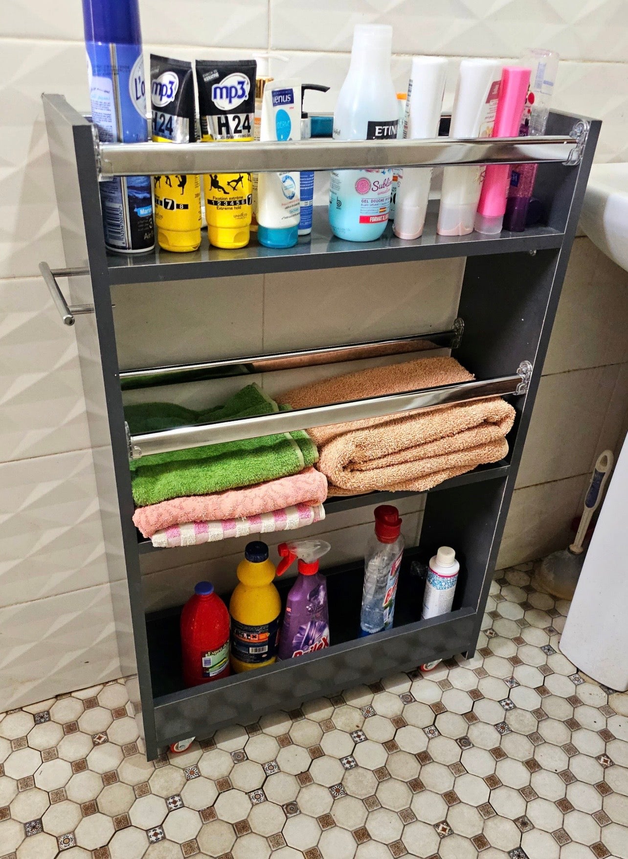 Meuble Rangement Cuisine (3)Étages🔥 ✅ رف مطبخ 90×60×20