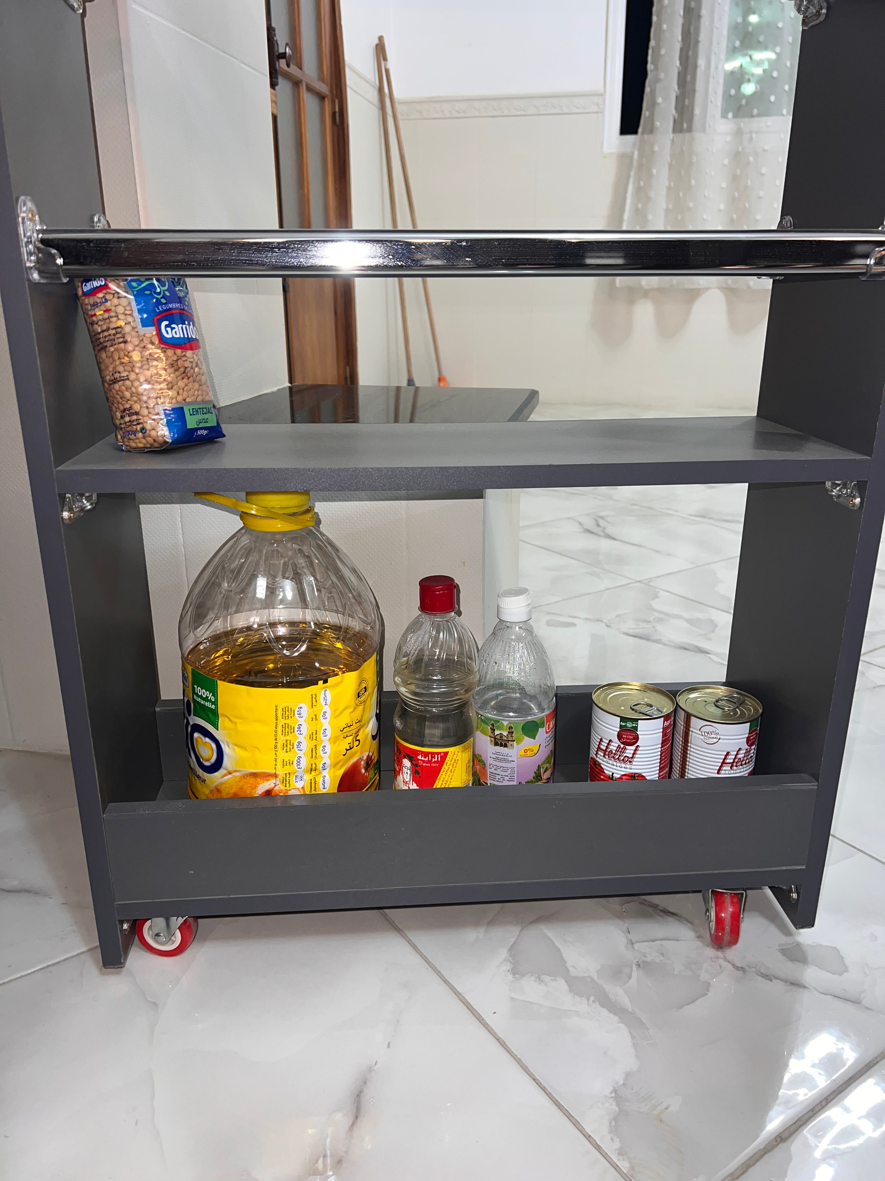 Colonne Rangement Cuisine (5) Etages🔥✅180×60×20cm رف مطبخ