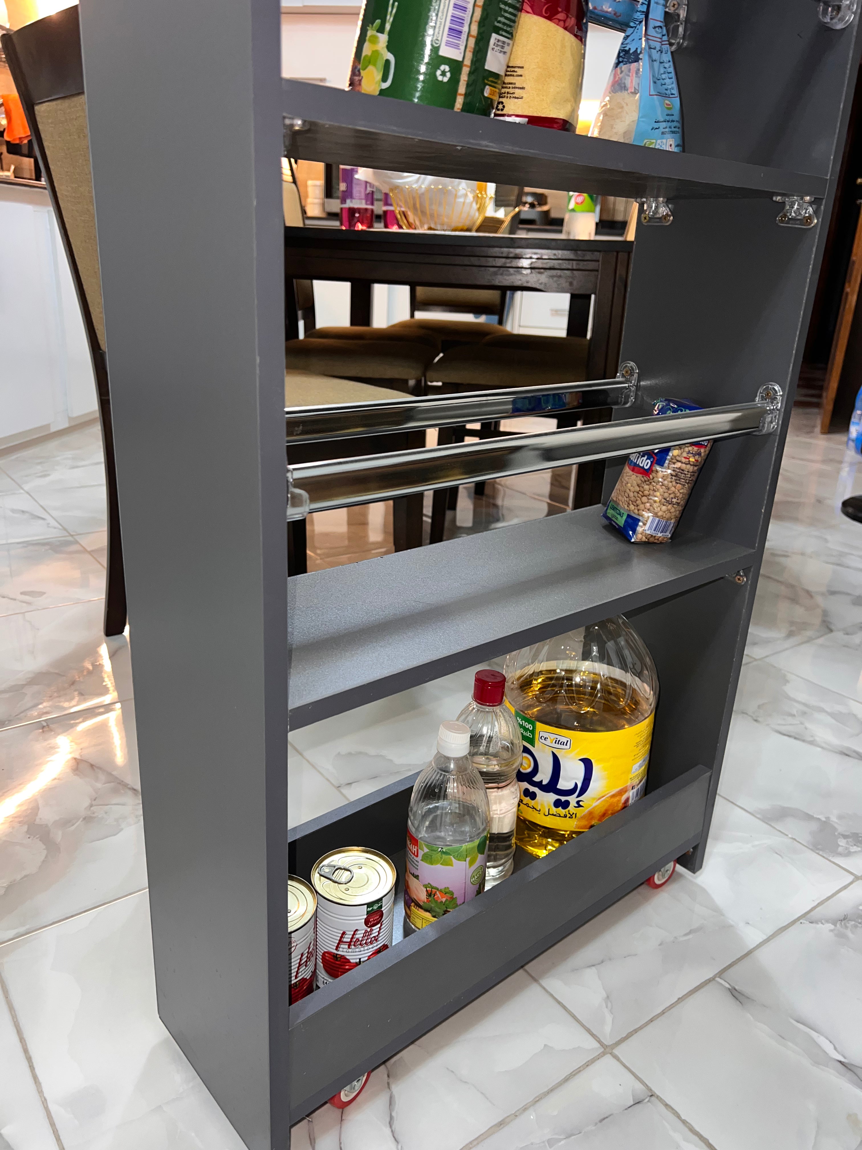 Colonne Rangement Cuisine (5) Etages🔥✅180×60×20cm رف مطبخ