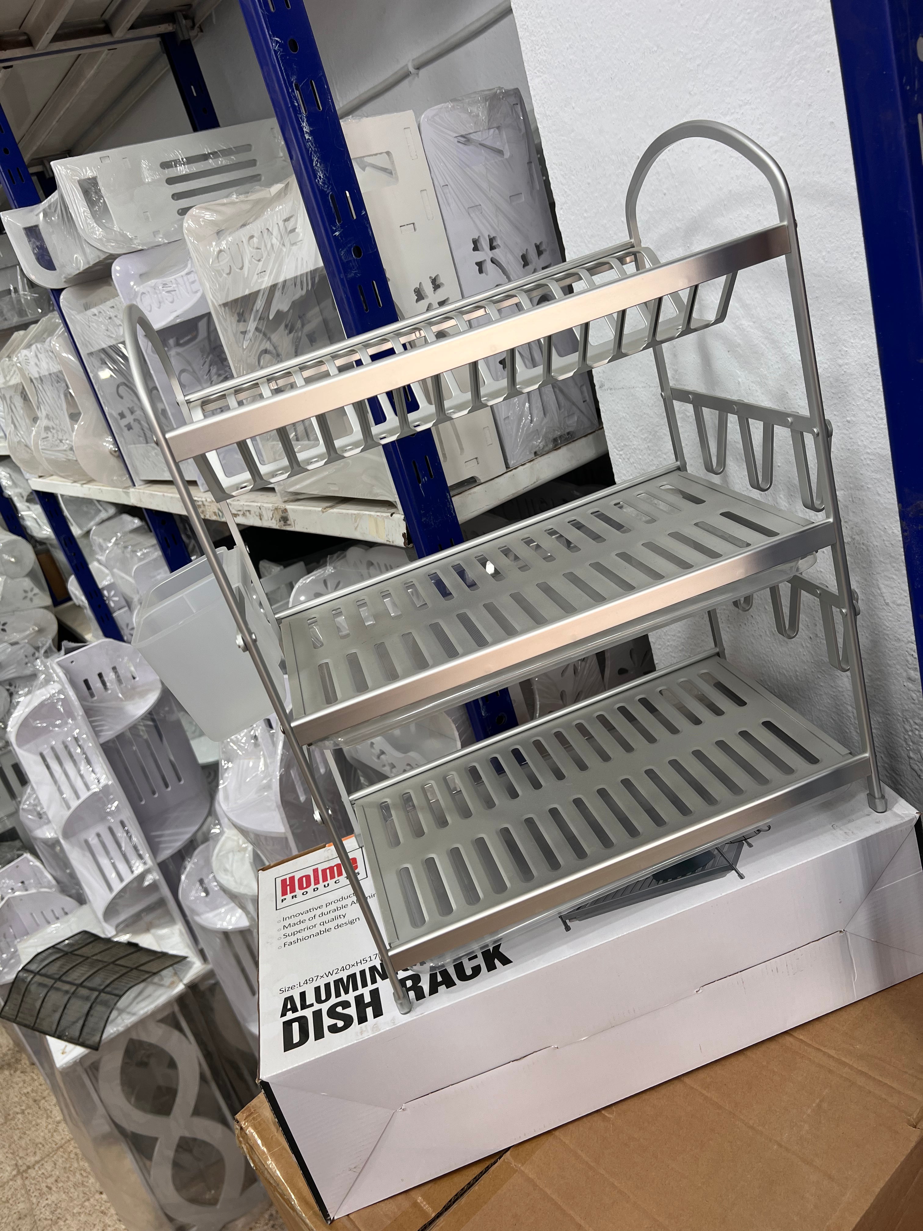 Égouttoir ALUMINIUM 10 Ans Garantie 3 Étages