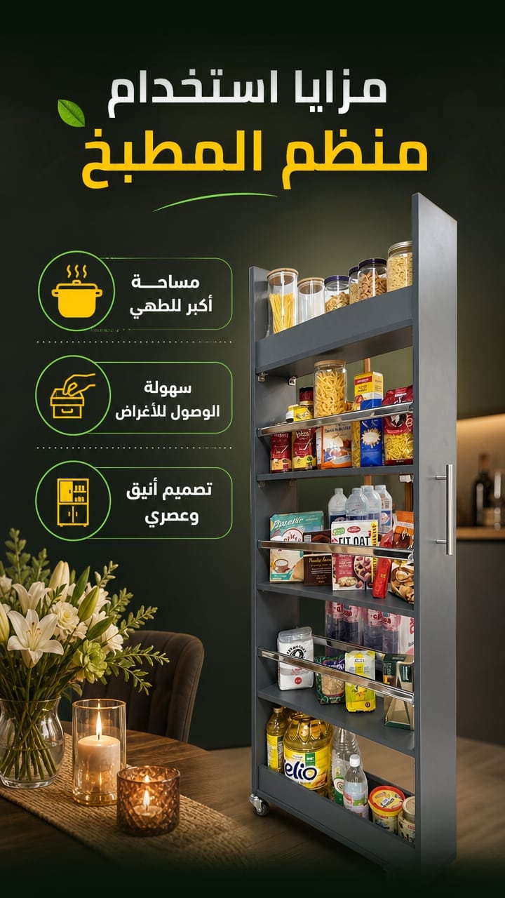 Benefits — COLONNE 5🔥ETAGES DE CUISINE180×60CMx20 منظم مطبخ