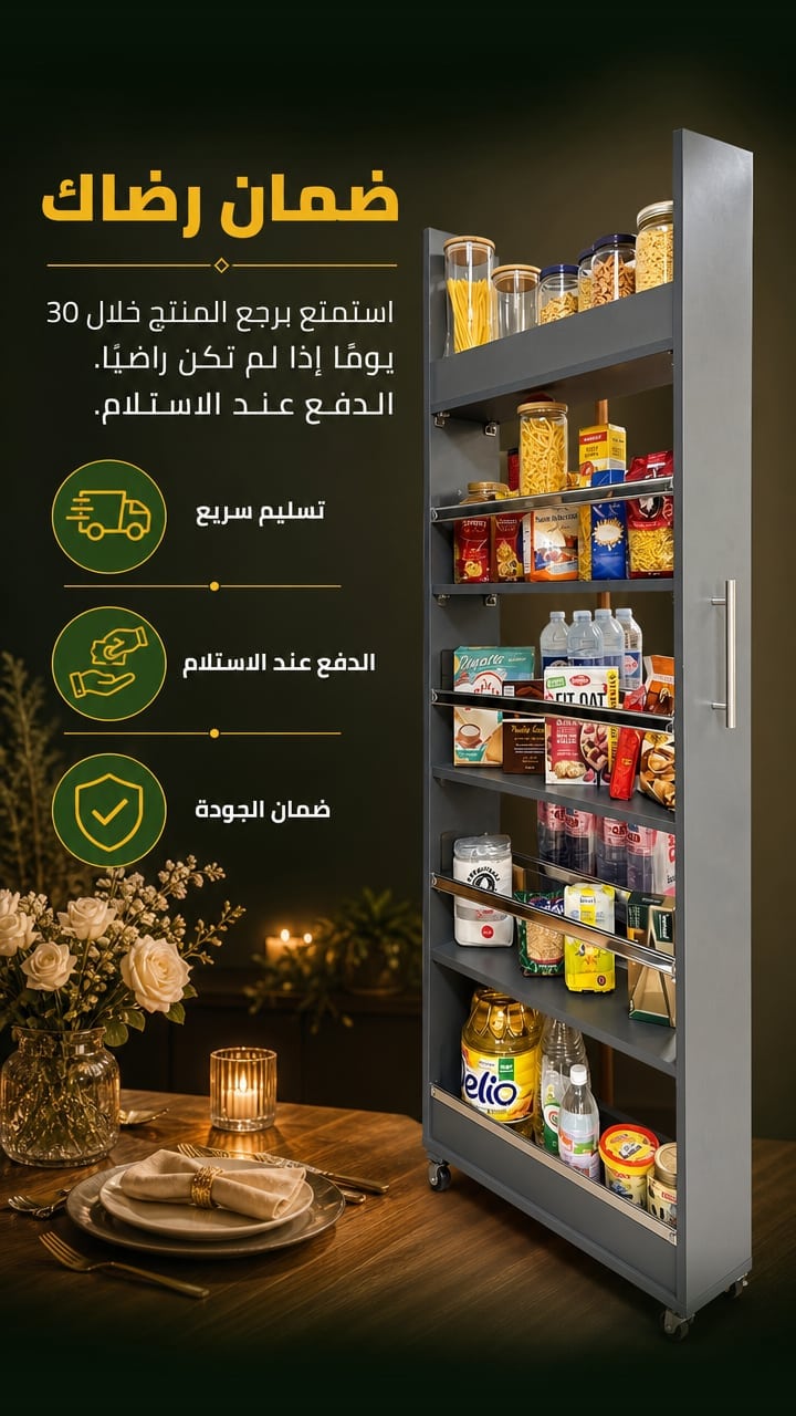 Guarantee — COLONNE 5🔥ETAGES DE CUISINE180×60CMx20 منظم مطبخ