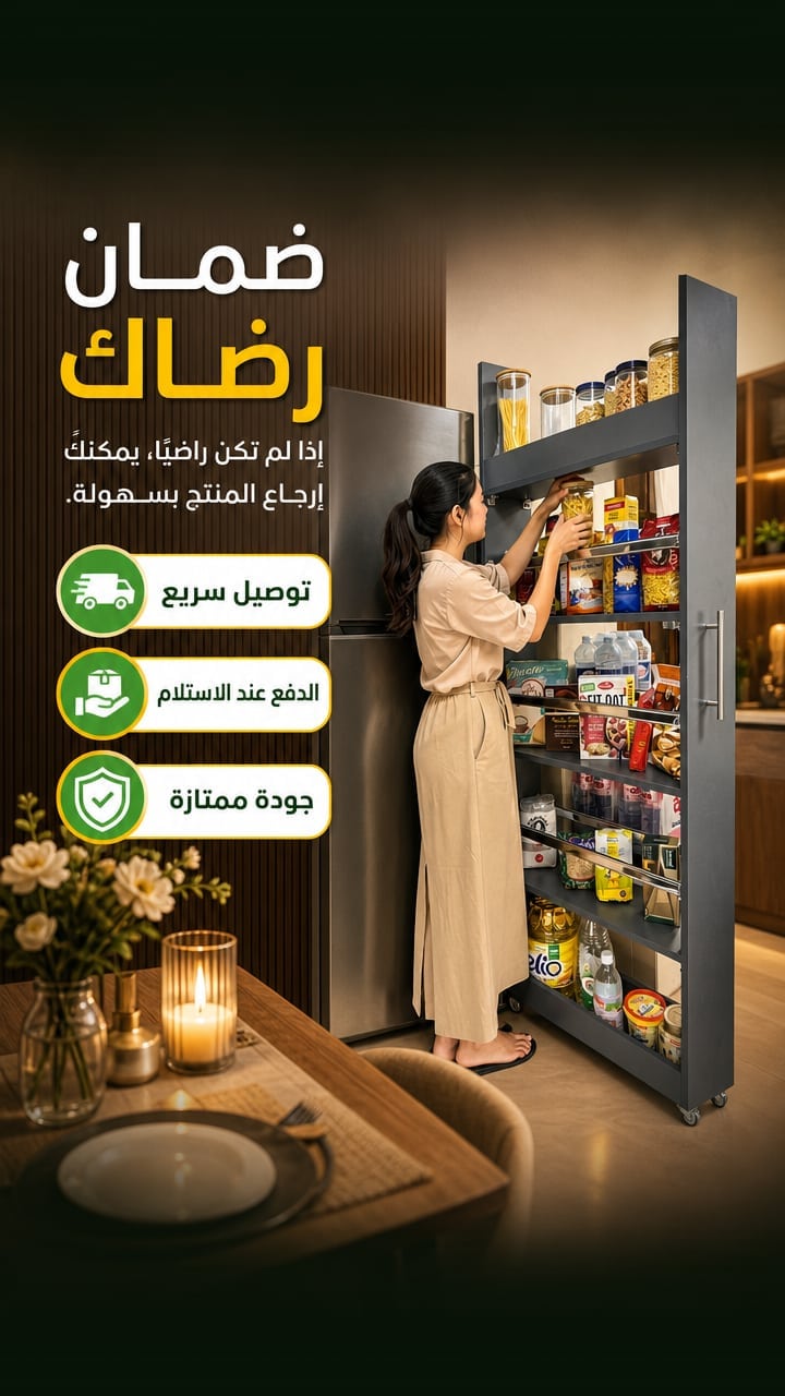 Guarantee — COLONNE 5🔥ETAGES DE CUISINE180×60CMx20 منظم مطبخ