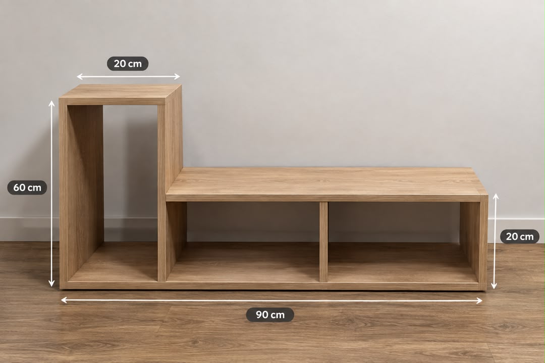 Meuble TV-DECO🔥🔥modulable MDM 90x30x60x20 Cm ديكور منزلك